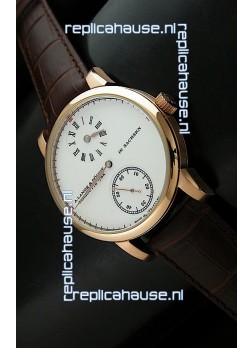 A. Lange & Sohne Cortes de Geneve Decorative Bridges Classic Replica Rose Gold Watch 