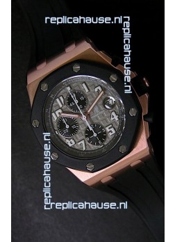 Audemars Piguet Royal Oak Offshore Swiss Watch in Grey Safari Dial - Secs hand 12 O clock