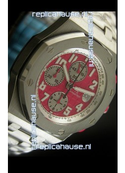 Audemars Piguet Royal Oak Offshore Swiss Watch in Red Dial - Secs hand 12 O clock