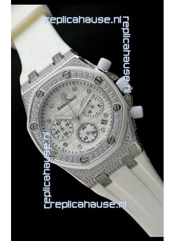 Audemars Piguet Royal Oak Ladies Alinghi Limited Edition Japanese Watch in White