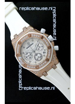 Audemars Piguet Royal Oak Ladies Alinghi Limited Edition Japanese Watch in White