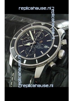 Breitling Superocean Swiss Replica Watch in Black Dial