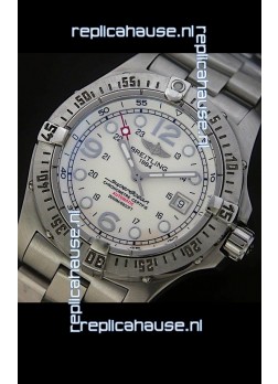 Breitling Superocean Swiss Replica Watch in White Dial