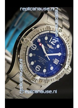 Breitling Superocean Swiss Replica Watch Steelfish in Blue Dial