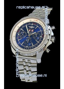 Breitling Bentley 6.75 in Swiss Replica Watch in Blue Dial