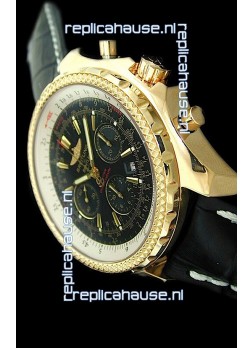 Breitling Bentley Swiss Replica Watch in Black Dial