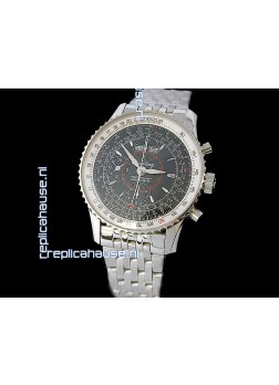 Breitling Navitimer World Swiss Replica Watch in Black Dial
