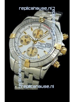 Breitling Windrider Swiss Replica Watch in Two Tone White Dial