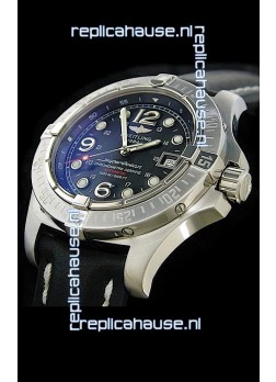 Breitling Superocean Steelfish Swiss Replica Watch in Black Dial