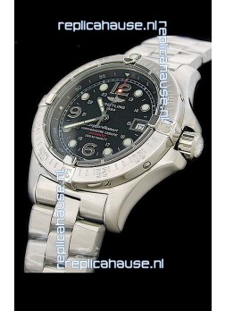 Breitling Superocean Steelfish Swiss Replica Watch in Black Dial