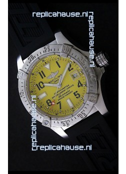 Breitling Avenger Seawolf Swiss Replica Watch in Yellow Dial 