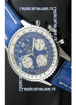 Breitling Navitimer Swiss Replica Watch in Blue Dial- Mirror Replica Watch
