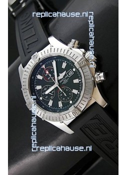 Breitling Super Avenger Swiss Watch in Black Dial - Ultimate Mirror Replica 