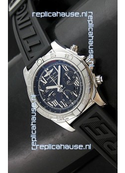Breitling Chronomat Swiss Replica Watch in Rubber Strap
