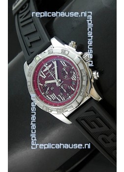 Breitling Chronomat Swiss Replica Watch in Rubber Strap