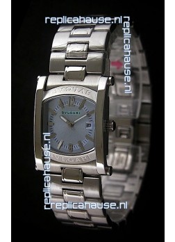 Bvlgari Assioma Japanese Replica Quartz Watch in Blue Dial