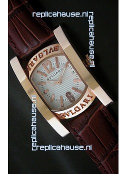 Bvlgari Assioma Japanese Replica Quartz Watch in White Dial