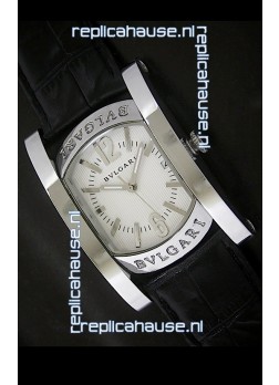 Bvlgari Assioma Japanese Replica Quartz Watch in White Dial