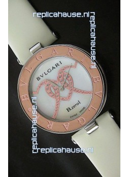 Bvlgari B.zerol Japanese Replica Quartz Watch in White Dial