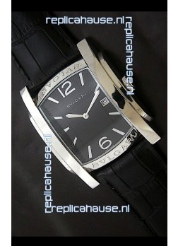 Bvlgari Assioma Japanese Replica Quartz Watch in Black Dial