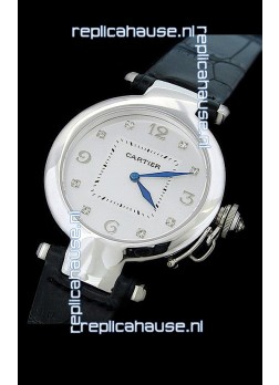 Cartier Pasha de Swiss Replica Automatic Watch in White Dial