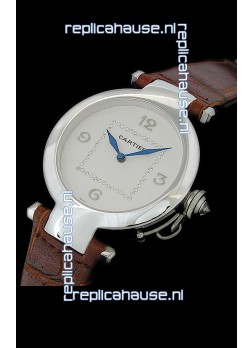 Cartier Pasha de Swiss Replica Automatic Watch in White Dial