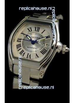 Cartier Roadster Swiss Replica Watch in White Dial