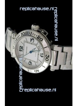 Cartier Pasha de Swiss Replica Watch in White Dial