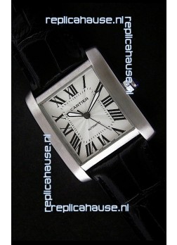 Cartier Tank 100 Japanese Replica Watch in White Dial