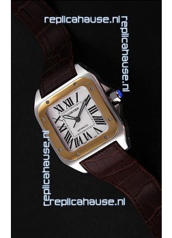Cartier Santos in Swiss Replica Watch in White Dial