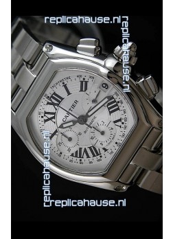 Cartier Roadster Swiss Replica Watch in White Dial