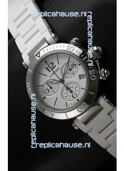 Cartier Pasha de Ladies Replica Watch in White Dial