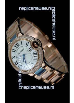 Cartier Balon de Swiss Replica Watch in White Dial