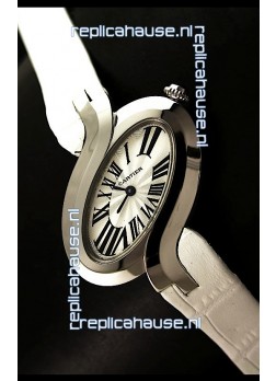 Delices De cartier Japanese Watch in White Strap
