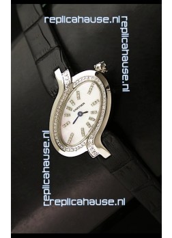 Delices De Cartier Ladies Replica Japanese Watch in White Pearl Dial