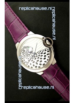 Ballon De Cartier Watch in Leopard Dial