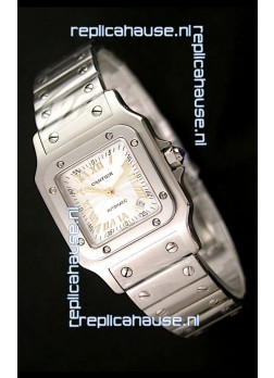 Cartier Santos Swiss Replica Watch - Automatic Movement in Gold Numerals