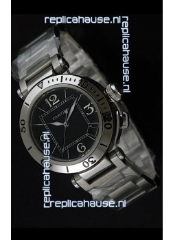 Cartier Pasha De Seatimer Japanese Quartz Watch in Black Dial