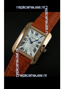 Cartier Louis Japanese Replica Ladies Rose Gold Watch