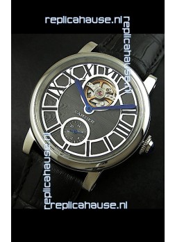 Ballon De Cartier Flying Tourbillon Japanese Replica Watch - Steel Case