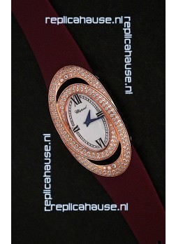 Chopard Xtravagza Swiss Replica Watch in Brown Strap