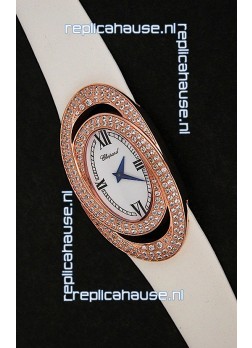 Chopard Xtravagza Swiss Replica Watch in White Strap