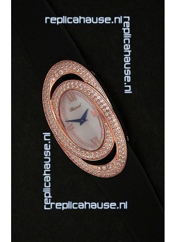 Chopard Xtravagza Swiss Replica Watch in Black Strap