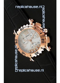 Chopard Happy Sport Swiss Replica Watch in Black Strap