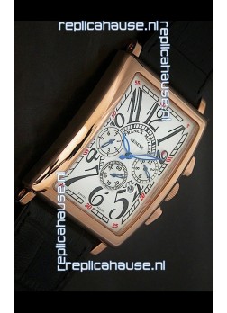Franck Muller Long Island Japanese Replica Watch in White Dial