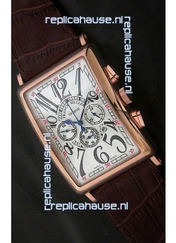 Franck Muller Long Island Japanese Replica Watch in White Dial