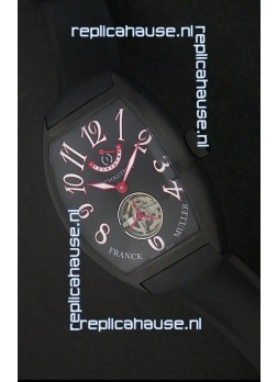 Franck Muller Tourbillon Japanese Replica Watch in Black Dial