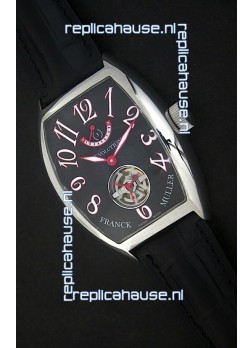 Franck Muller Tourbillon Japanese Replica Watch in Black Dial