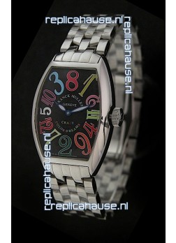 Franck Muller Crazy Color Dreams Japanese Replica Watch in Black Dial