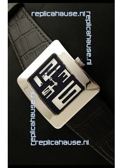 Franck Muller Geneve Infinity Japanese Steel Watch in White Numeral Markers